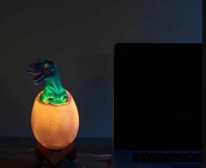 Дитячий світильник акумуляторний 3D Dinosaur Lamp з пультом