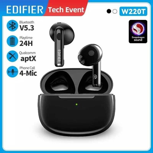 ⁇ Edifier W220T — навушники на чипі Snapdragon, з BT5.3 і aptx adaptive