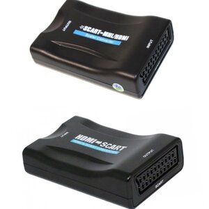 HDMI - адаптер SCART, конвертер відео, аудіо, до 1080p, 60fps