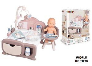 Ігровий центр Smoby Baby Nurse Дитяча кімната з пупсом, 20акс., 220375