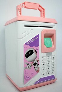 Іграшка сейф скарбничка електронна з купюроприймачем і кодовим замком