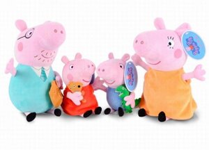 Іграшка Свинка Пеппа/Джордж 30 см Peppa мама плюшева сім'я/тато свинів