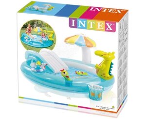 Intex 57165, дитячий надувний центр басейн Алігатор