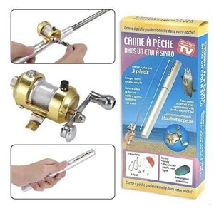 Кишенькова вудка у вигляді ручки Fishing Rod In Pen Case