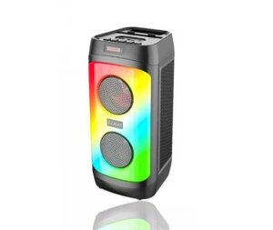 Колонка Bluetooth MP3 FM караоке із мікрофоном LED ZQS4246