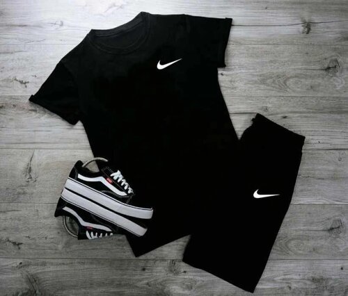 Комплект чоловічої Шорти Футболка Подарунок Nike Спортивний костюм літній