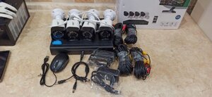 Комплект система відеоспостереження DVR KIT 0001 Реєстратор 4, 8 камери