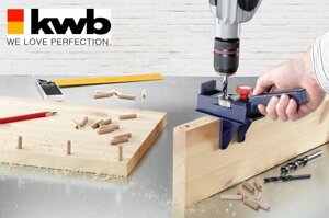 Кондуктор для свердління германія KWB dubelprofi 7581 меблевий шаблон