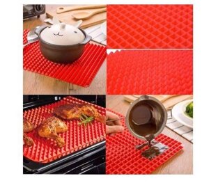 Килимок для випікання PYRAMID PAN Fat-Reduction Silicone Cooking Mat (16,