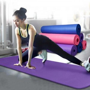 Килимок для йоги та фітнесу NBR (йога мат, каремат OSPORT Mat Pro 1 см