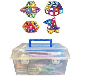 Магнітний конструктор у валізі 40 деталей Дитяча 3D-головоломка
