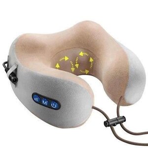 Масажна подушка для шиї U-Shaped Massage Pillow роликовий масажер