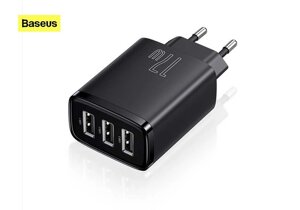 МЗП блок живлення для зарядки 3 USB 17W СЗУ 3 ЮСБ Baseus