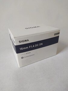 Обєктив Sigma AF 16mm f/1,4 DC DN C (Sony-E) Гарантія