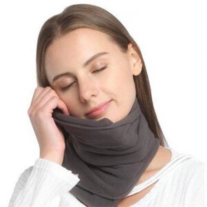 Подушка-шарф під голову для сну в транспорті для подорожей Pillow