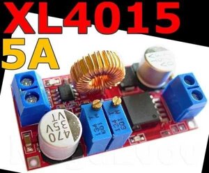 Знижувальний перетворювач із регулюванням напруги та струму XL4015 5A