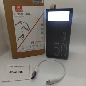 PowerBank Mustang 50000 Зовнішній акумулятор Оригінал 100%