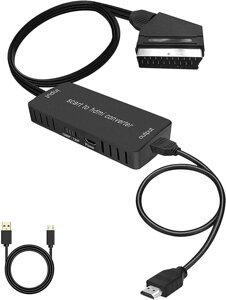 Перетворювач Wrugste SCART на HDMI з кабелем HDMI