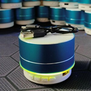 RGB Блютуз колонка A10 Wireless Bluetooth Speaker Small Steel. Нові