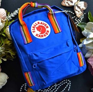 Рюкзак Fjallraven Kanken MINI Ранець синій фіолетовий портфель