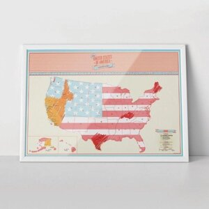Скретч-мапа США Scratch Map USA Edition Fun Trip