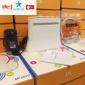 Стаціонарний 4G 3G LTE Wi-Fi роутер ZTE Mf 283U + Київстар Lifecell Vo