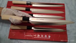 Японський професійний односторонній ніж для суші 24 см лезо