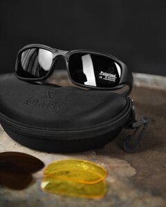 Тактичні спортивні окуляри Daisy X7 (4 змінні лінзи) + чохол