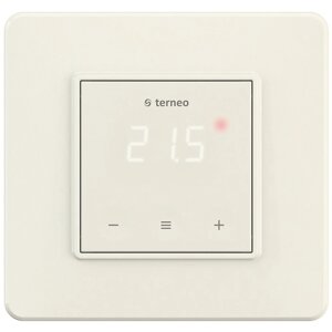 Терморегулятор для теплої підлоги Terneo s молочний білий