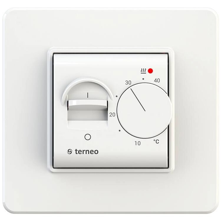 Терморегулятор для теплої підлоги Terneo mex білий від компанії ТОВ "ТПП Тепломонтаж" - фото 1
