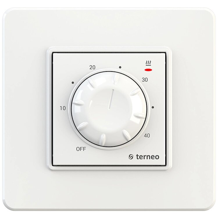 Терморегулятор для теплої підлоги Terneo rtp білий від компанії ТОВ "ТПП Тепломонтаж" - фото 1