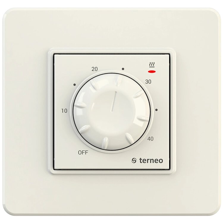 Терморегулятор для теплої підлоги Terneo rtp молочний білий від компанії ТОВ "ТПП Тепломонтаж" - фото 1