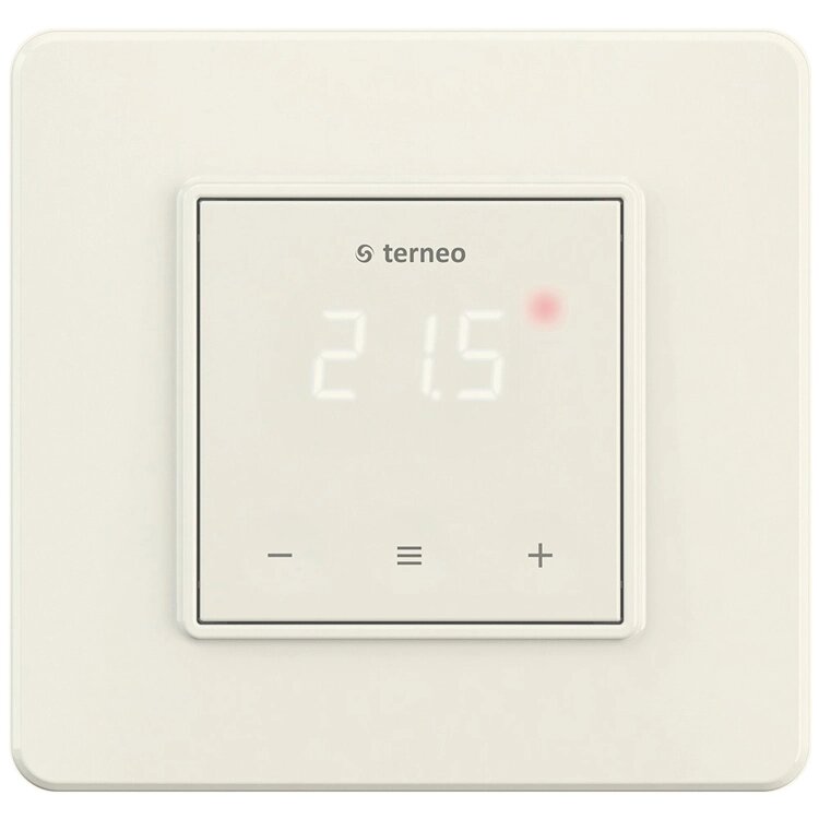 Терморегулятор для теплої підлоги Terneo s молочний білий від компанії ТОВ "ТПП Тепломонтаж" - фото 1