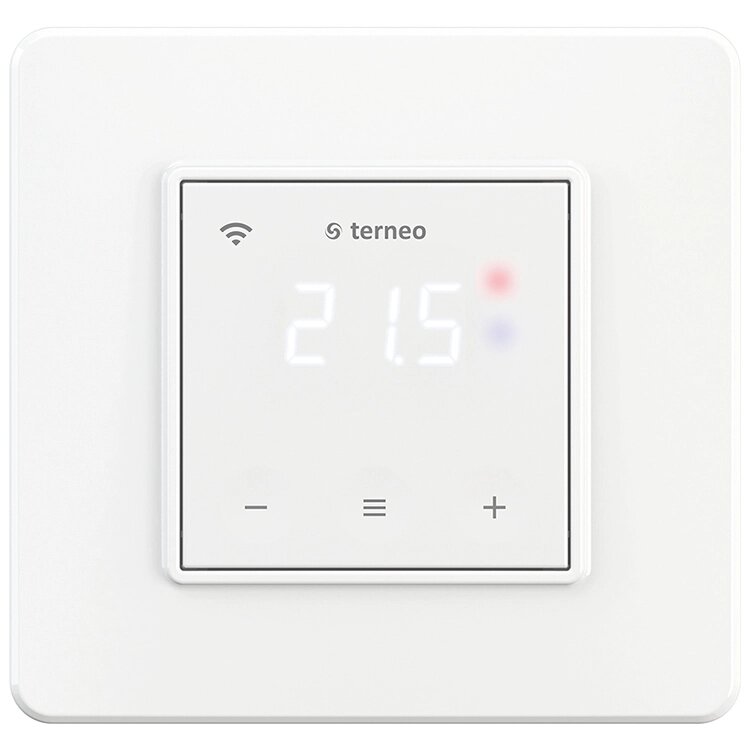 Терморегулятор для теплої підлоги Wi-Fi Terneo sx білий від компанії ТОВ "ТПП Тепломонтаж" - фото 1