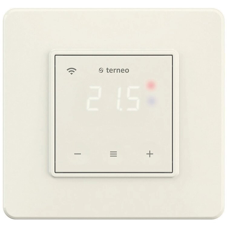 Терморегулятор для теплої підлоги Wi-Fi Terneo sx молочний білий від компанії ТОВ "ТПП Тепломонтаж" - фото 1
