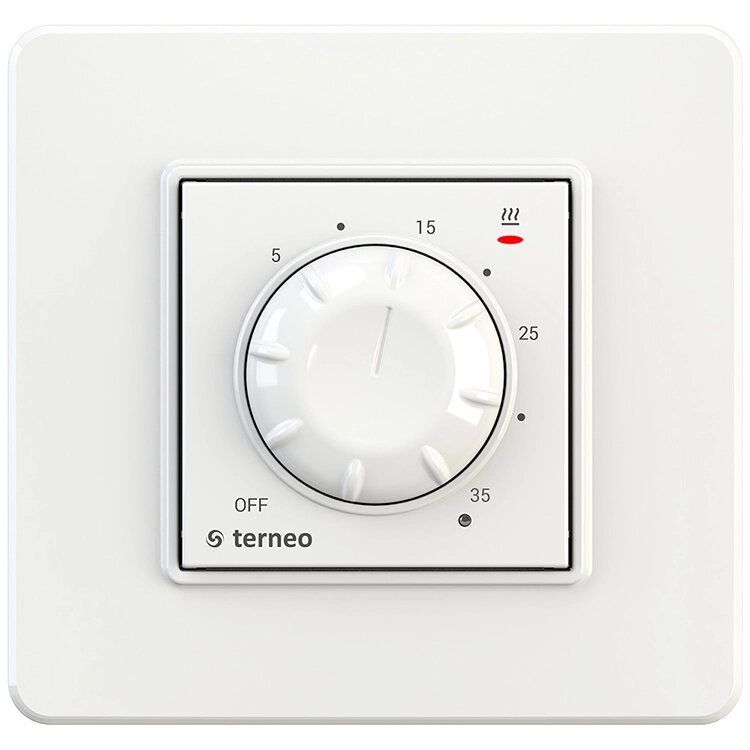Терморегулятор кімнатний Terneo rol білий від компанії ТОВ "ТПП Тепломонтаж" - фото 1