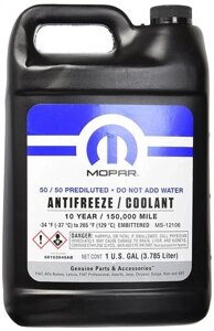 Антифриз Mopar Antifreeze Coolant Фіолетовий (10 Year) -74 C 3.785 л (68163848AB)
