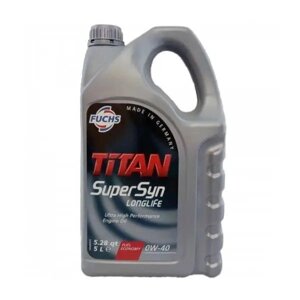 Моторне масло Fuchs Titan SuperSyn LongLife 5W-40 5 л (601424991)