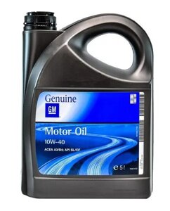 Моторне масло GM Motor Oil 10W-40 5 л (93165216)