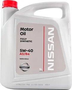 Моторне масло Nissan Motor Oil 5W-40 5 л (KE90090042)