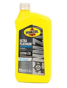 Моторне масло Pennzoil ULTRA Platinum Fully Synthetic 0W-20 0.946 мл (550039860)