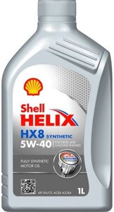 Моторне масло Shell Helix HX8 NEW 5W-40 1 л (550052794)
