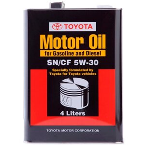 Моторне масло Toyota Motor Oil SN/CF 5W-30 4 л (0888083322)