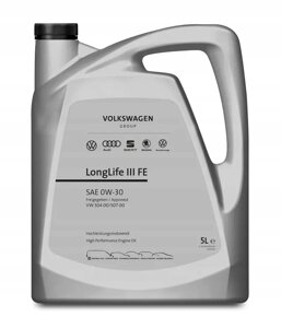 Моторне масло VAG longlife III FE 0W-30 5 л (GS55545M4)