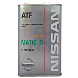 Трансмісійне масло Nissan Matic Fluid - D 4 л (KLE2200004)