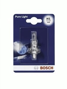 Галогенова лампа BOSCH Pure Light H1 55W 12V P14,5s (1987301005) 1шт. Блістер