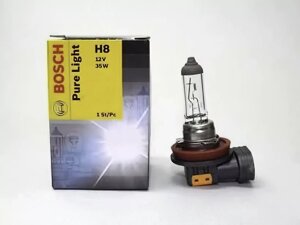 Галогенова лампа BOSCH pure light H8 35W 12V PGJ19-1 (1987302081)