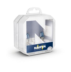 Комплект галогенових ламп NARVA 48602 TWIN SET H3 12V 55W RANGE POWER WHITE