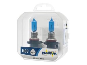 Комплект галогенових ламп NARVA 48625 TWIN SET HB3 12V 60W RANGE POWER WHITE
