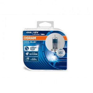 Комплект галогенових ламп Osram 62193CBB Cool Blue Boost PLUS H4 100/90W 12V P43T 10X2 HardDuopet